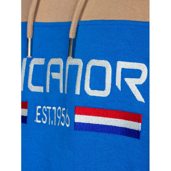 Rucanor Trevor sweater hoodie heren blauw beige maat XXL