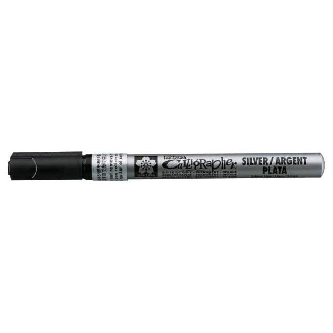 Sakura Pen-touch marcador permanente caligrafía 1.8 mm de plata