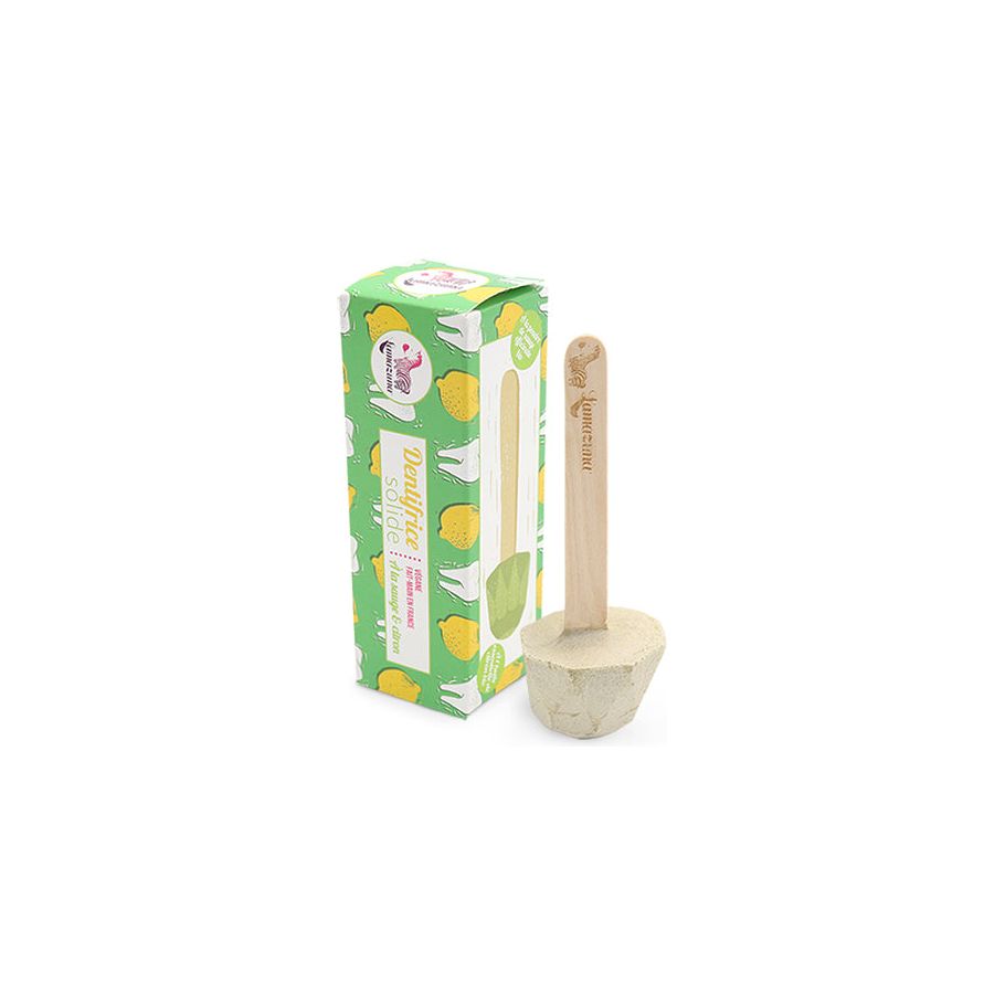 Pasta de dientes de Lamazuna en un palo de sabio de limón