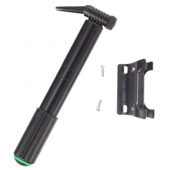 Mini pompa a mano con doppio cilindro nero