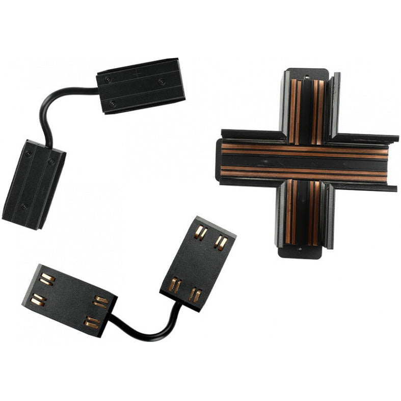 V-Tac Cross Connector Magnetrails IP20 Acero Negro