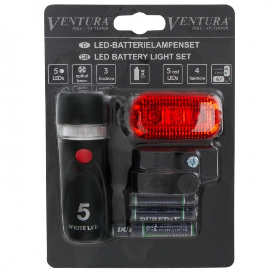 Ventura Illuminazione set batterie a LED NERE