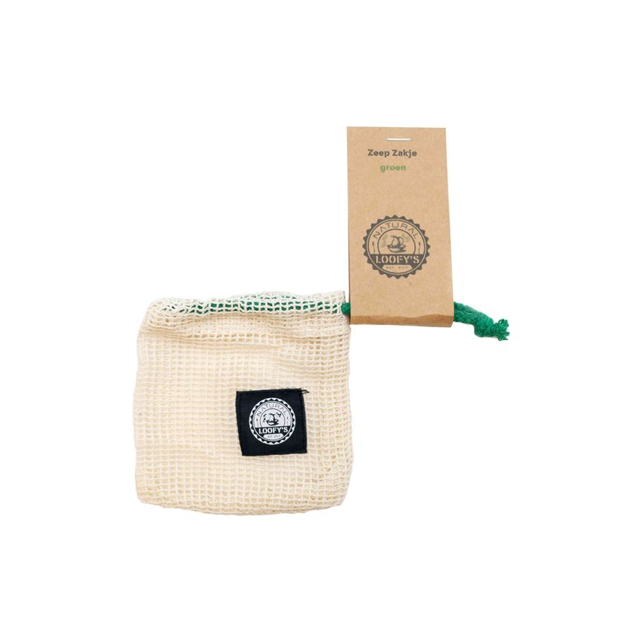 Sacchetto di sapone di loofy verde