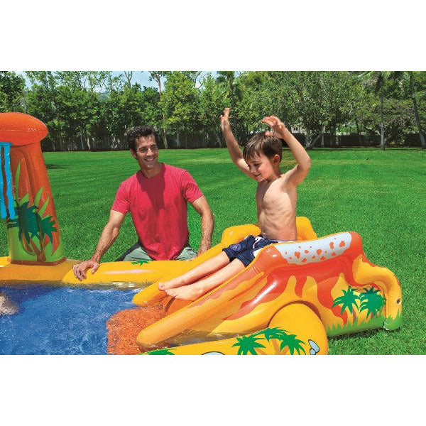 Centro de juegos de piscina de dinosaurio