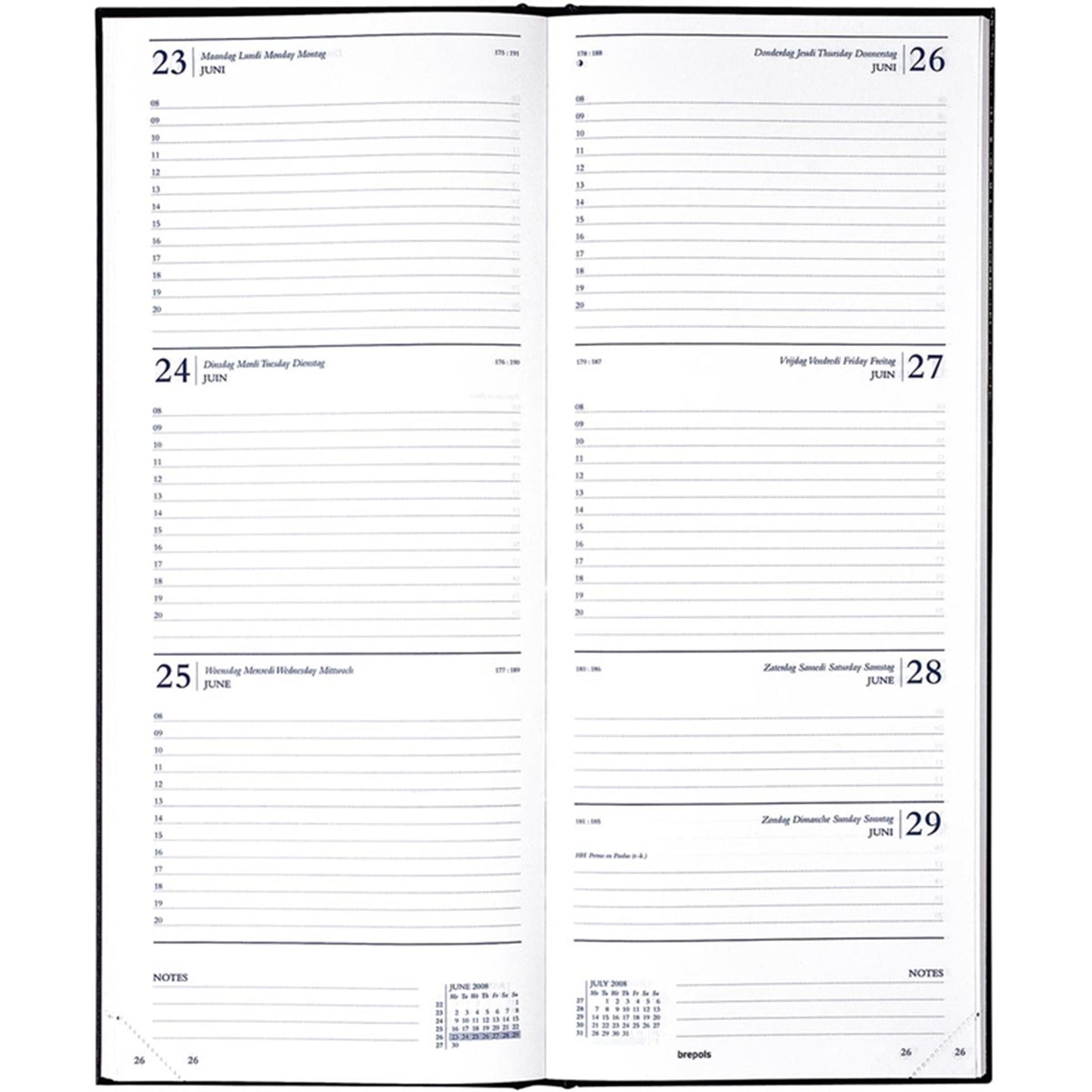 Agenda brepols saturn black