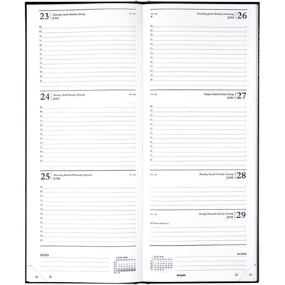 Brepols bureauagenda saturnus week 2025 lima zwart 13x21cm
