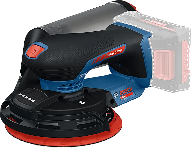 Levigatrice eccentrica a batteria Bosch Expert exex18v-150-5 nuda