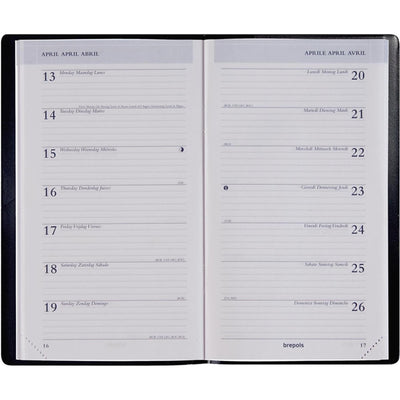Agenda Brepols breplan genova black 2026