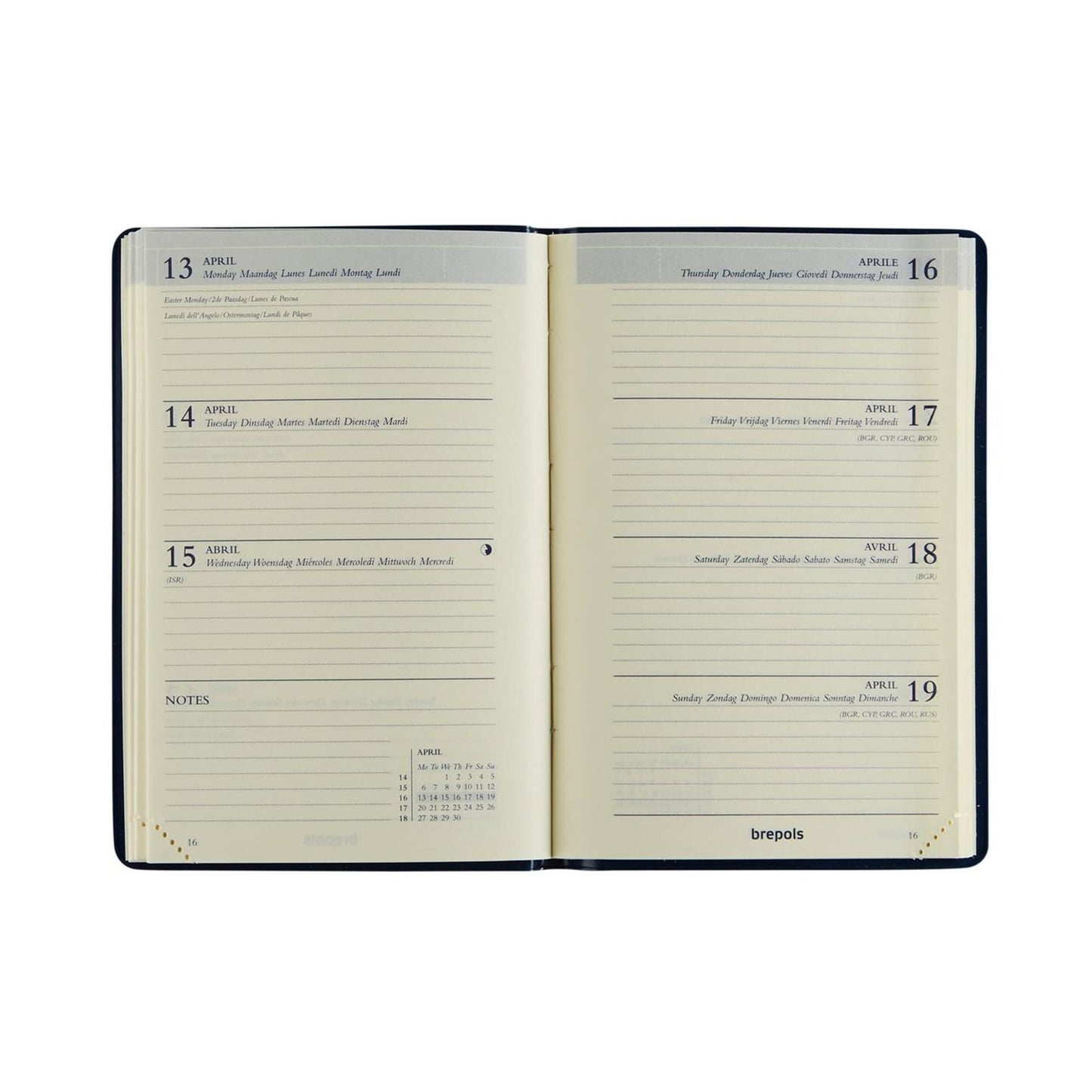 Brepols agenda delta seta 2026 8x12cm