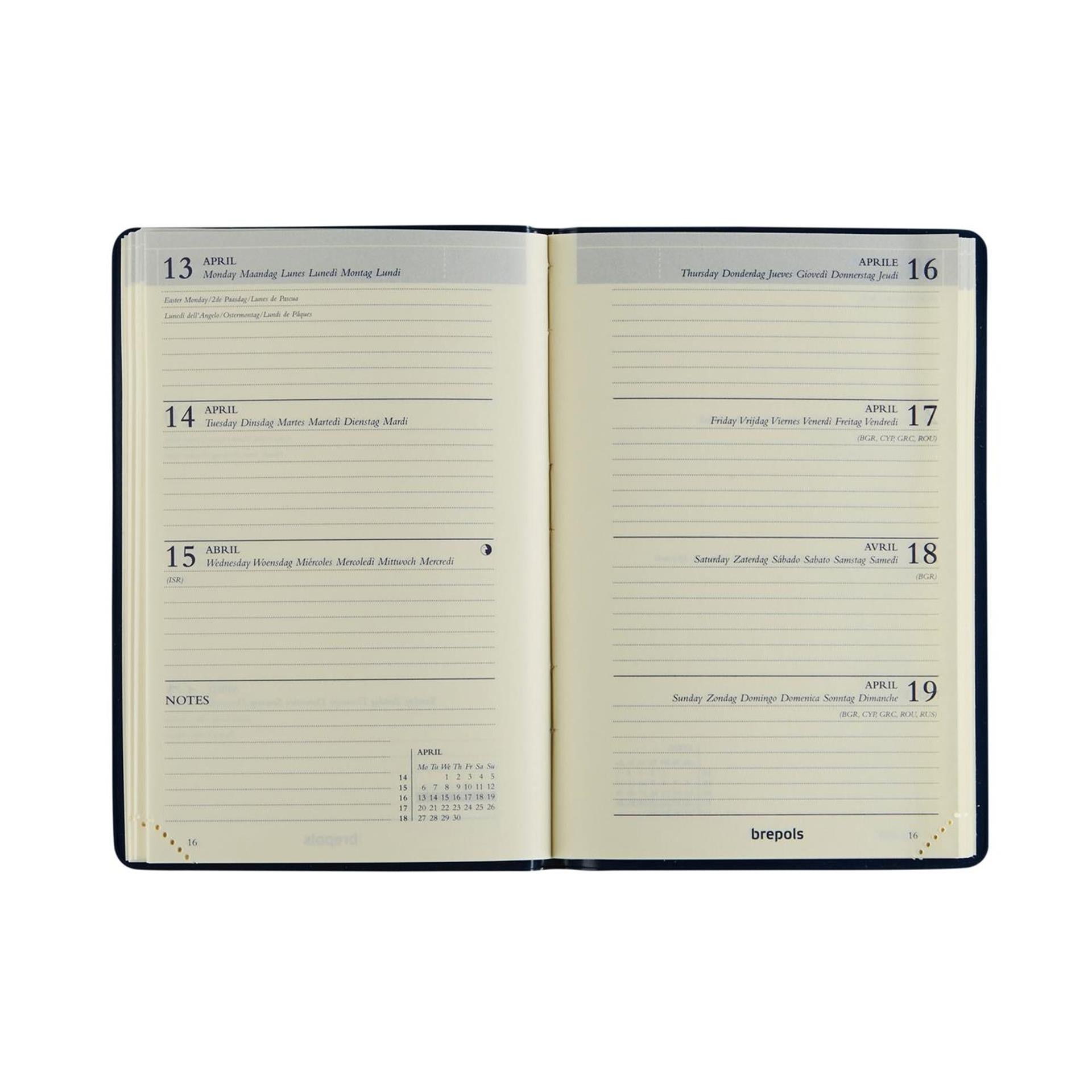 Brepols agenda delta seta 2026 8x12cm