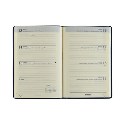 Agenda Brepols delta seta 2026 nera