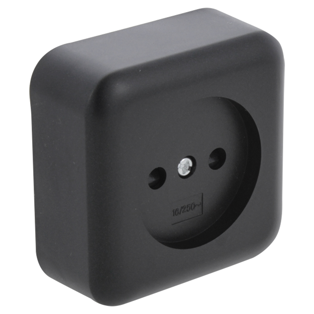 Enchufe Q-link | construcción | 1 vez | con protección táctil | negro - 00.945.40
