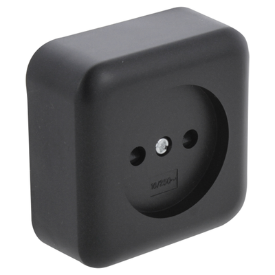 Enchufe Q-link | construcción | 1 vez | con protección táctil | negro - 00.945.40
