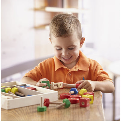 Melissa Doug Melissa Doug Wooden Construction Set 48 pezzi