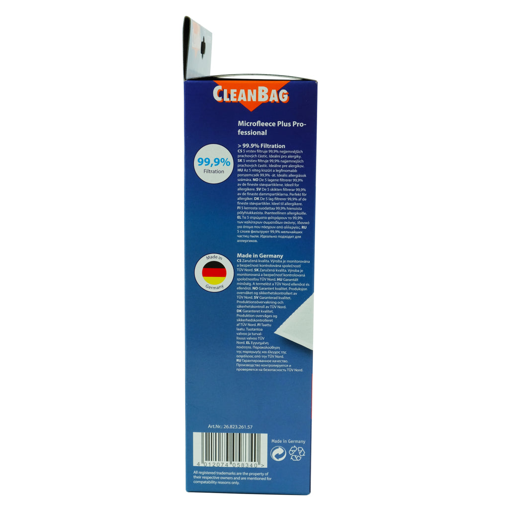 SCANSPART SCANPART BOLDA DE POLSO DE BOLSA Clean M 157 Mie Pro Miele 5 piezas