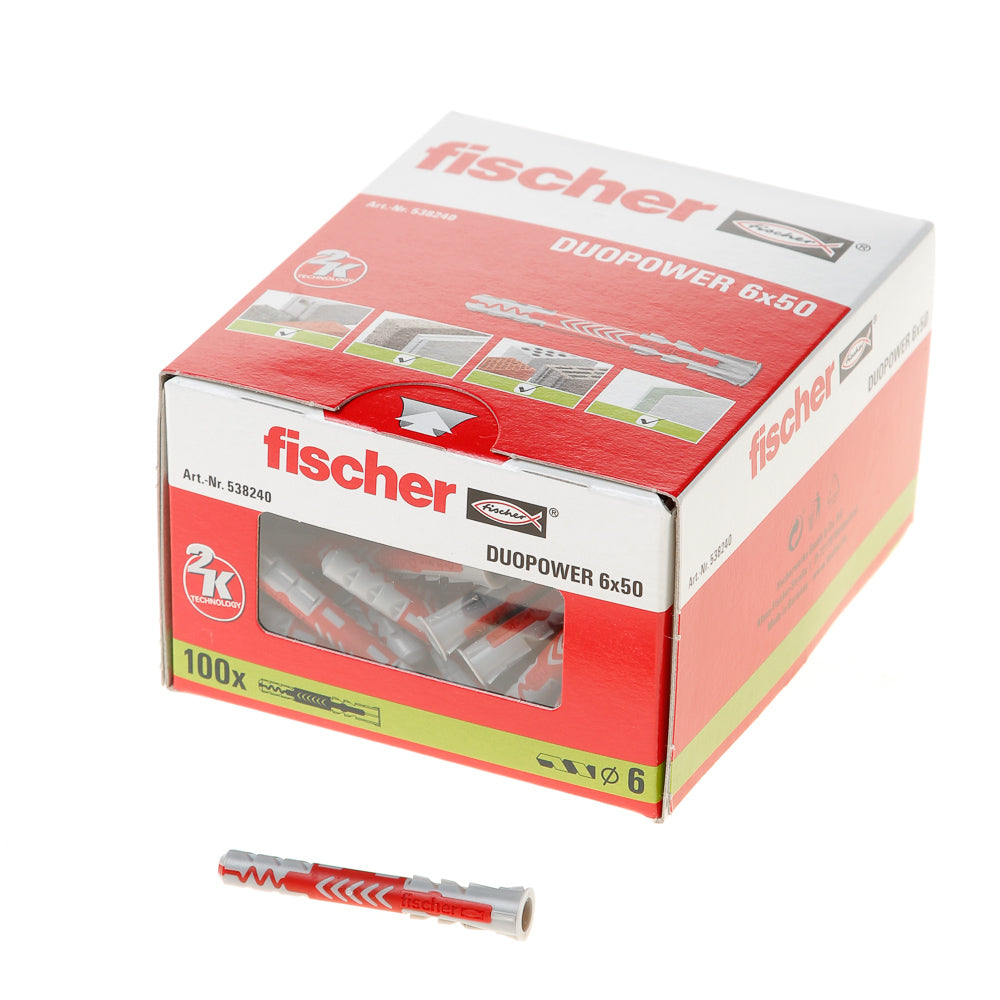 Fischer duopower 6x50 100 piezas - 538250