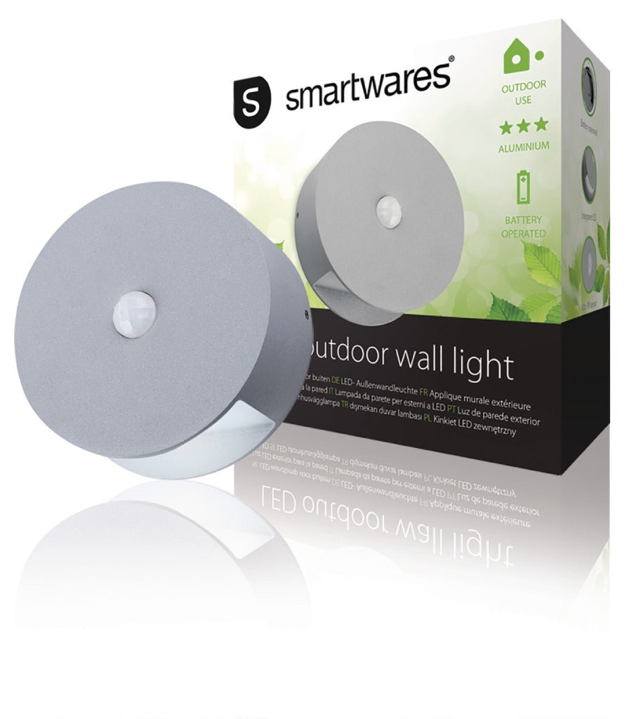 Ranex Ranex RA-1004236 Lampada a parete LED per l'esterno con sensore 0,5 W 60 lm grigio