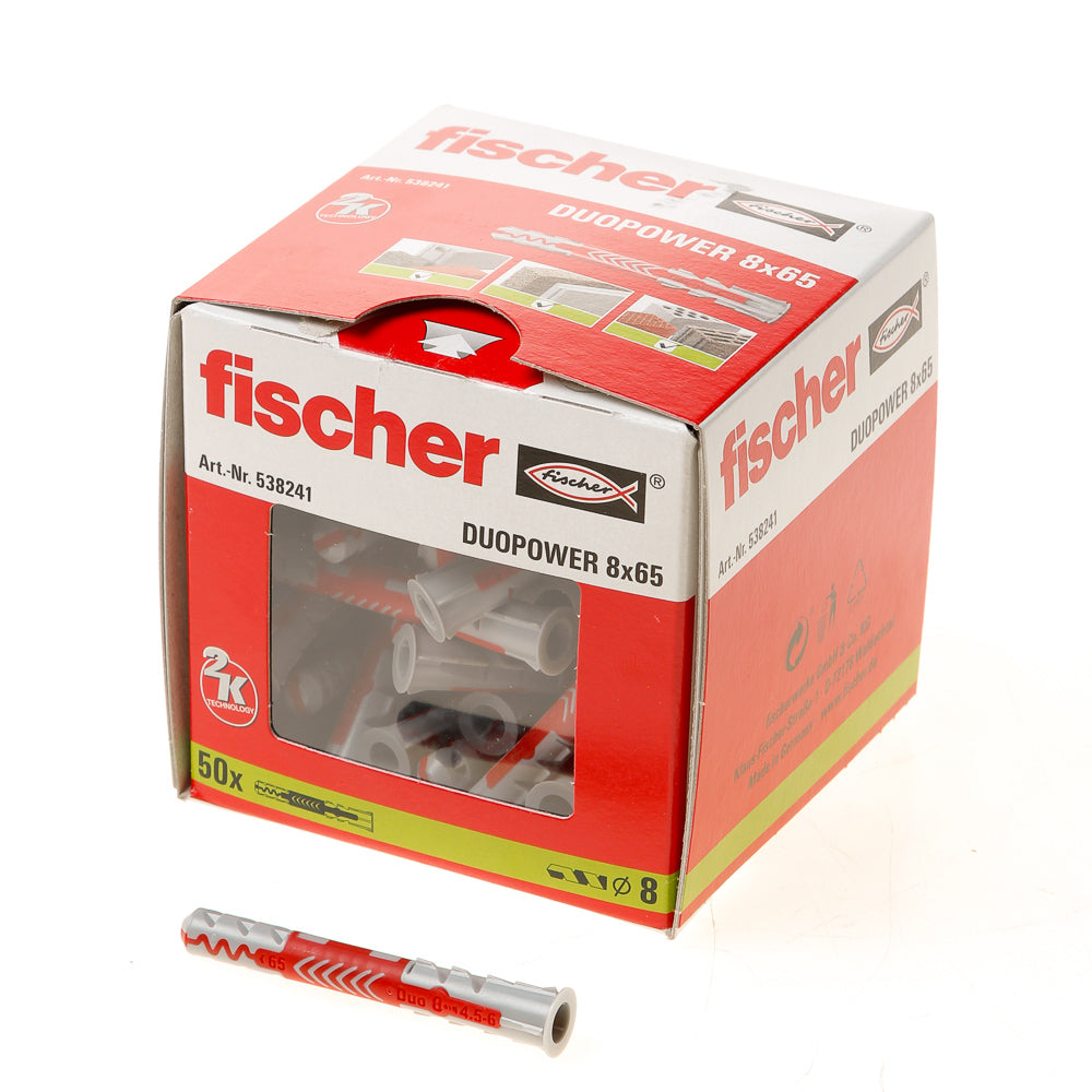 Fischer duopower 8x65 50 piezas -538251