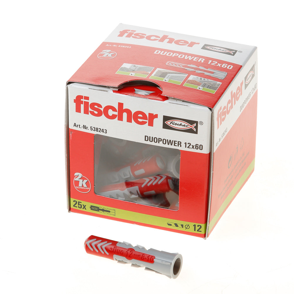 Fischer duopower 12x60 25 pz - 538243