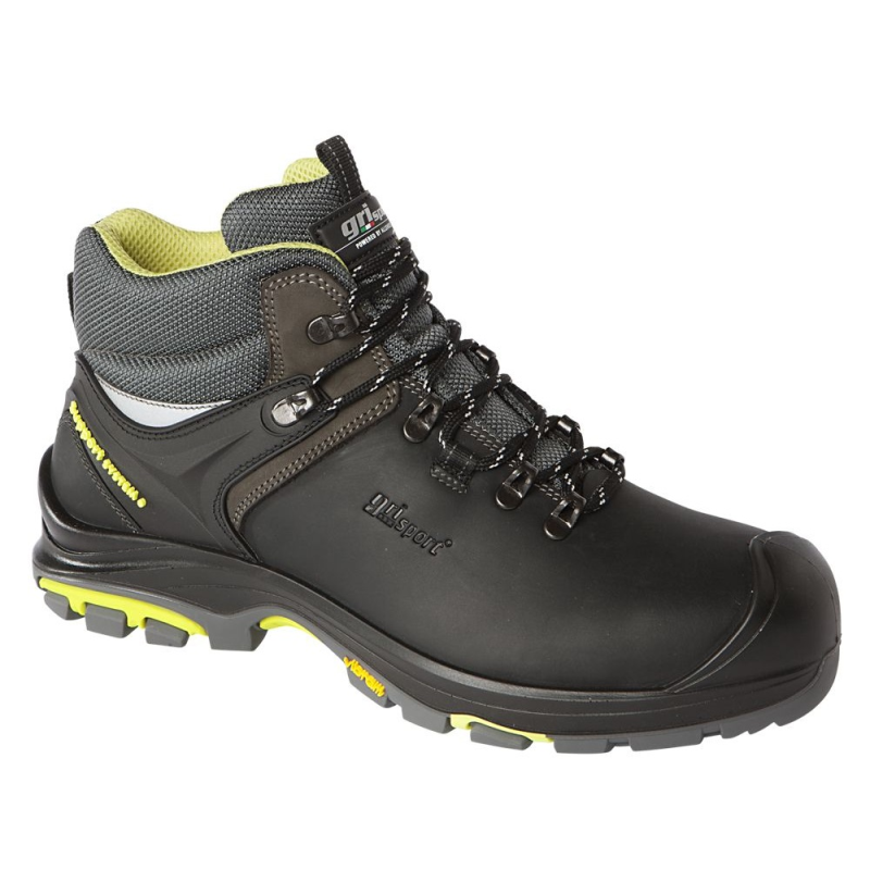 Ty grisport safe tundra 33504 hoog s3 zwart lime - maat 45 - 11.049.046.45