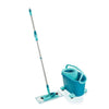 Leifheit clean twist m vloerwisser ergo set klittenband mobiel - compleet systeem met wieltjes