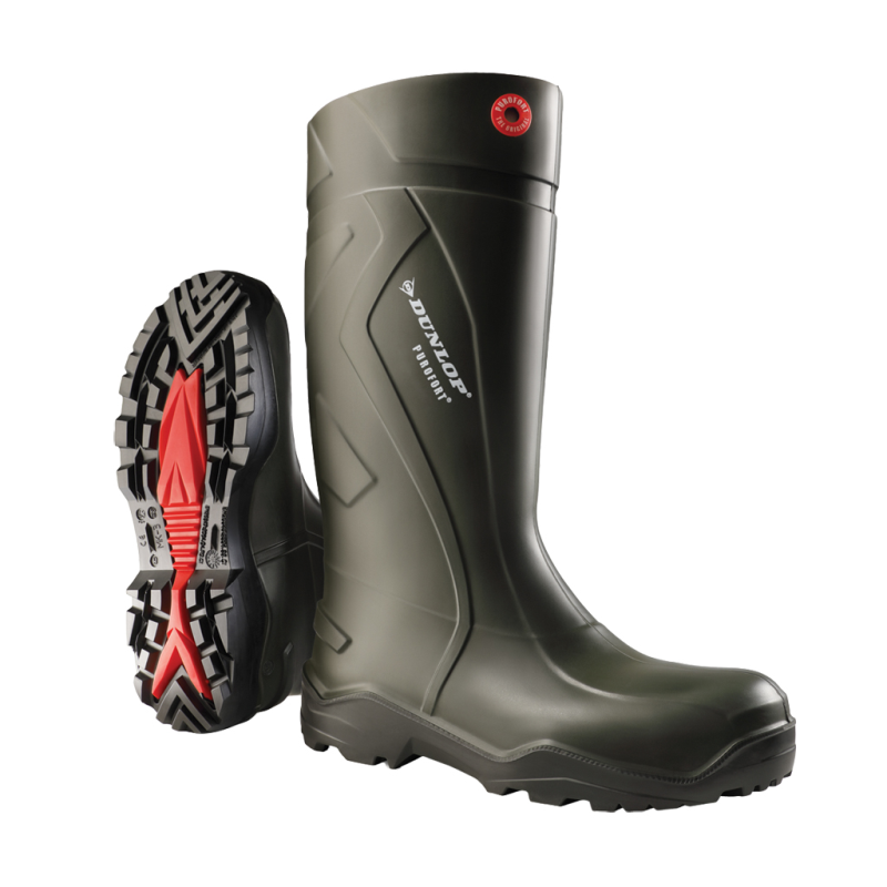 Dunlop d760933 purofort+ (onbeveiligd) groen - maat 40 - 15.032.043.40