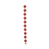 Decoris kralenslinger glans kerst rood 10 meter