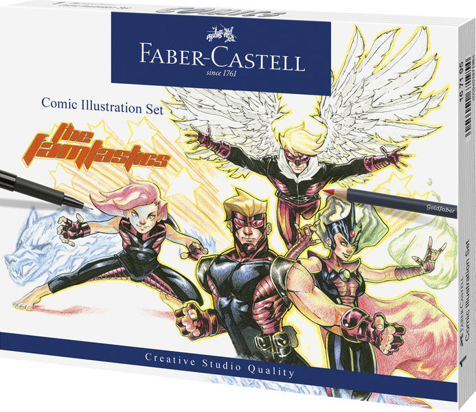 Faber Castell Faber Castell FC-167195 Marcatore di segno Faber-Castell Pitt Artist Pen Illustration Set