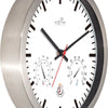 Nextime Nextime NE-90513WI Wall Clock + Station meteorologica 25 cm White RC Aluminium