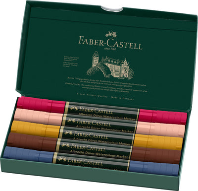 Faber Castell Faber Castell FC-160307 WK25AQUAREL MARKER FC ALBRECHTDürer 5 pezzi Ritratto