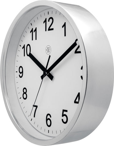Nextime Nextime NX-7307zi-V2 Clock NXT Diam. 25,5 cm di plastica, quadrante bianco, #039; orologio tranquillo