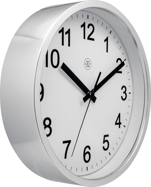 Nextime Nextime NX-7307zi-V2 Clock NXT Diam. 25,5 cm di plastica, quadrante bianco, #039; Orologio tranquillo