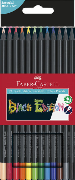 Faber Castell Faber Castell FC-116412 Colplants Black Edition in Casella 12 pezzi