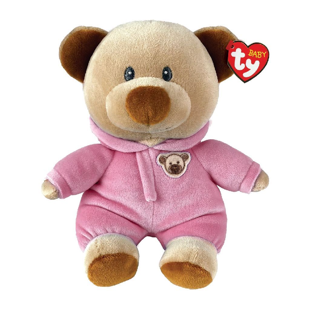 TY TY Baby Knuffel Pyjamabeer 15 cm Roze