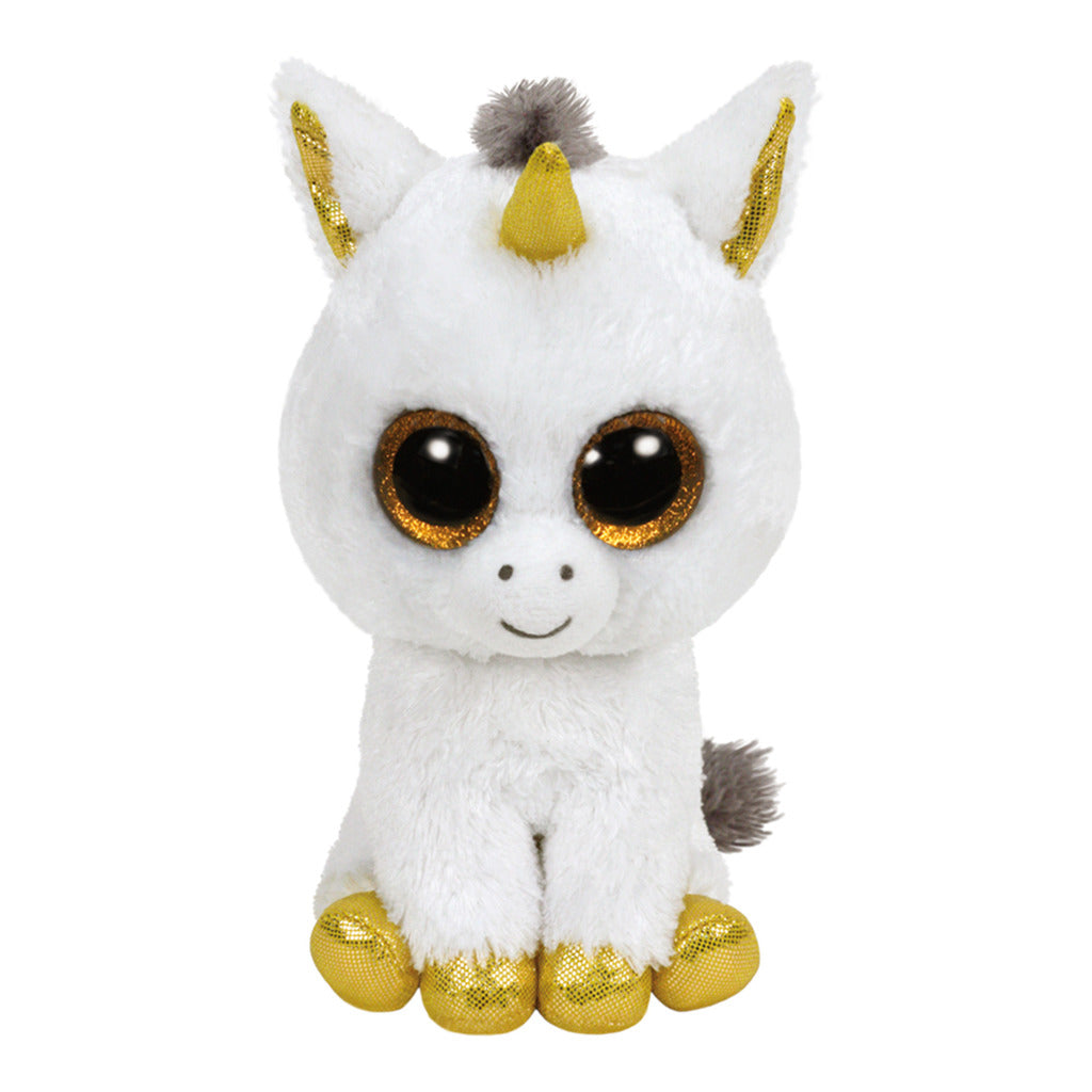 Ty White Unicorn Pegasus abbraccio 15 cm