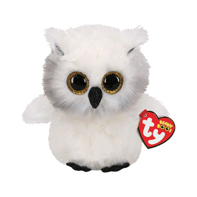 Austin Owl de Ty Beanie Boo, 15 cm