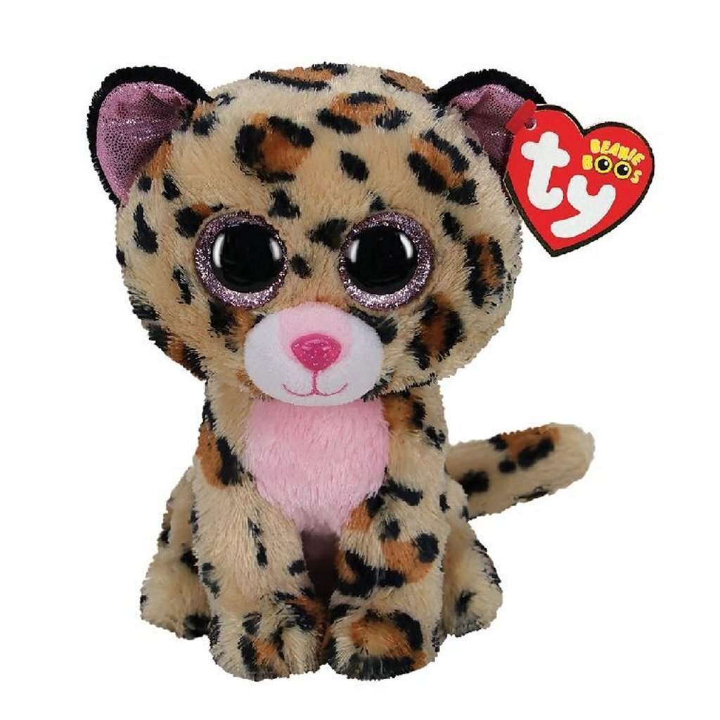 Livvie Leopard de Ty Beanie Boo, 15 cm