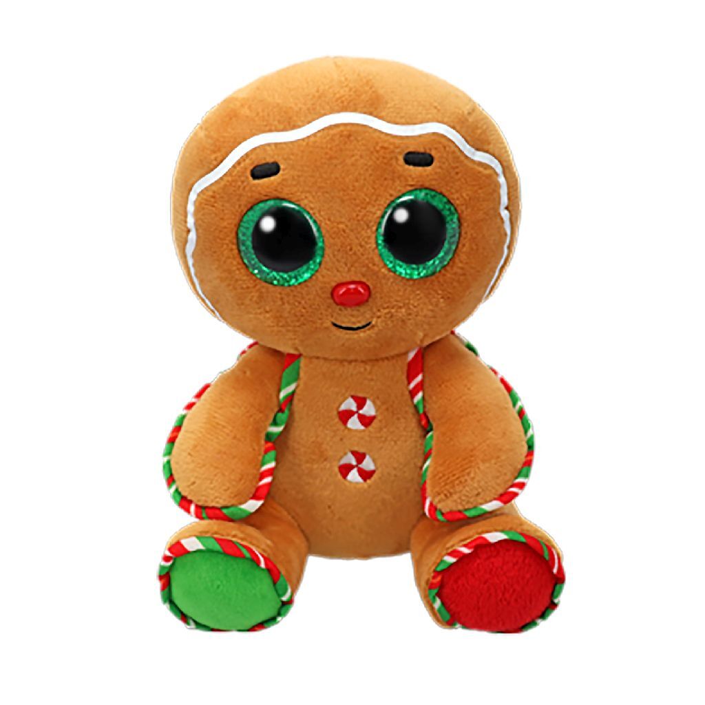 Ty beanie boo peluche pan di zenzero a scatto 15 cm