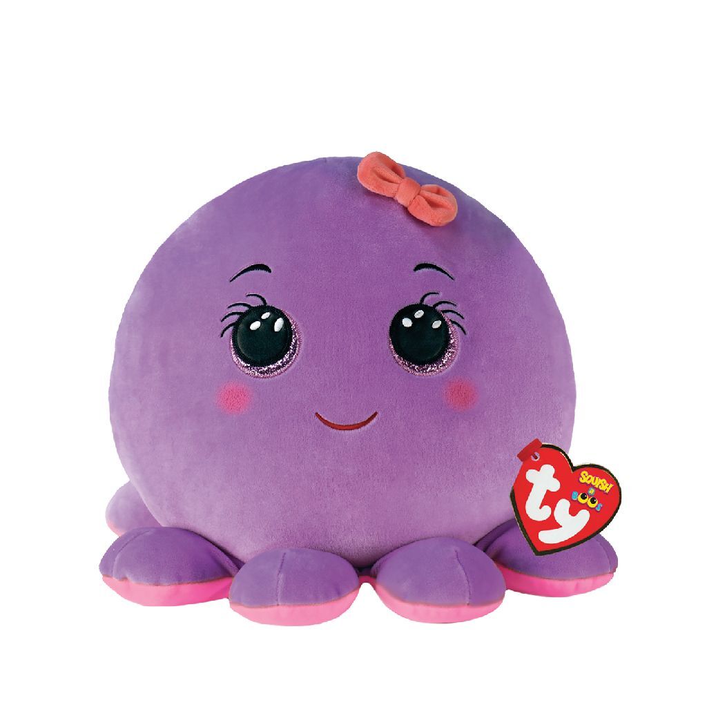 Ty beanie ty squish un boo ottavia viola polpo, 20 cm