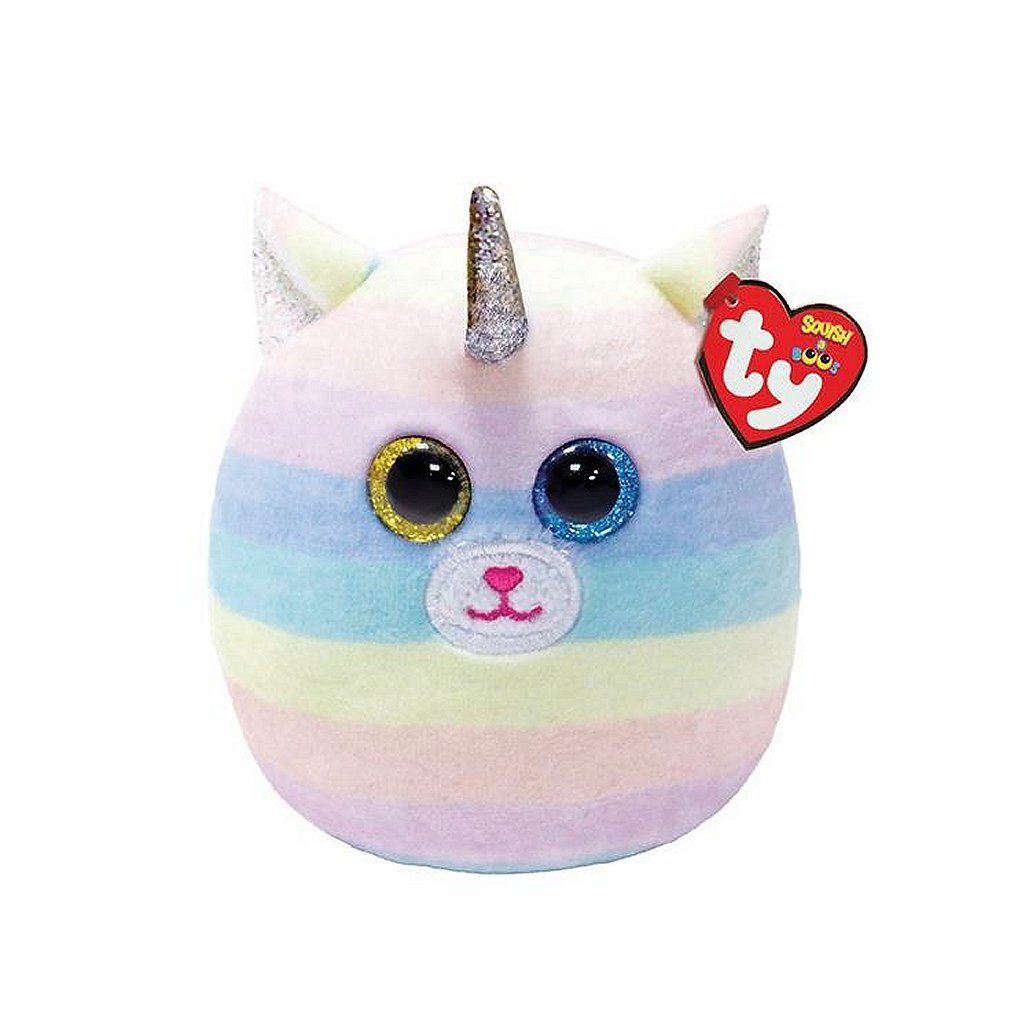 Ty ty squish un boo cuscino cuscino gatto heather 8 cm