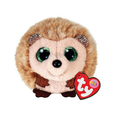 Ty beanie ty teeny puffies hazel brown hedgehog, 10cm