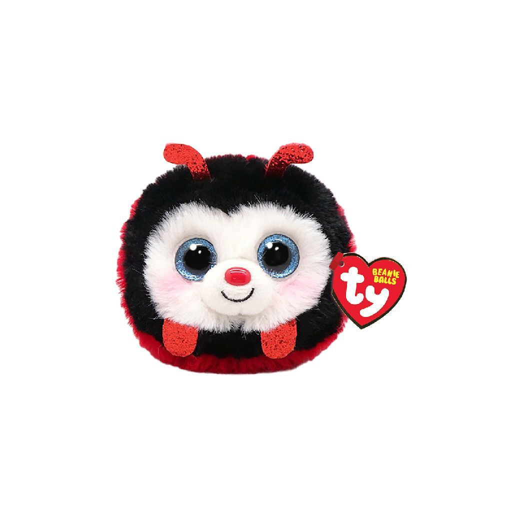 Ty beanie ty teeny puffies izzy ladybug, 10cm