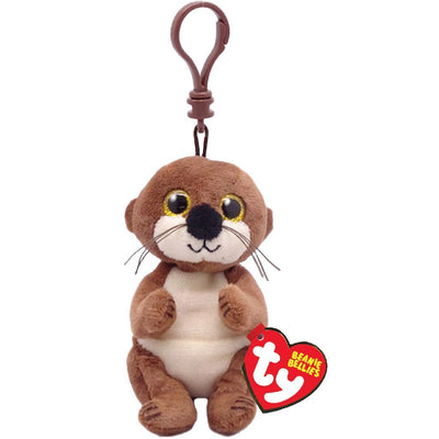 Ty ty beanie babies bellies clip knuffel otter mitch 10 cm