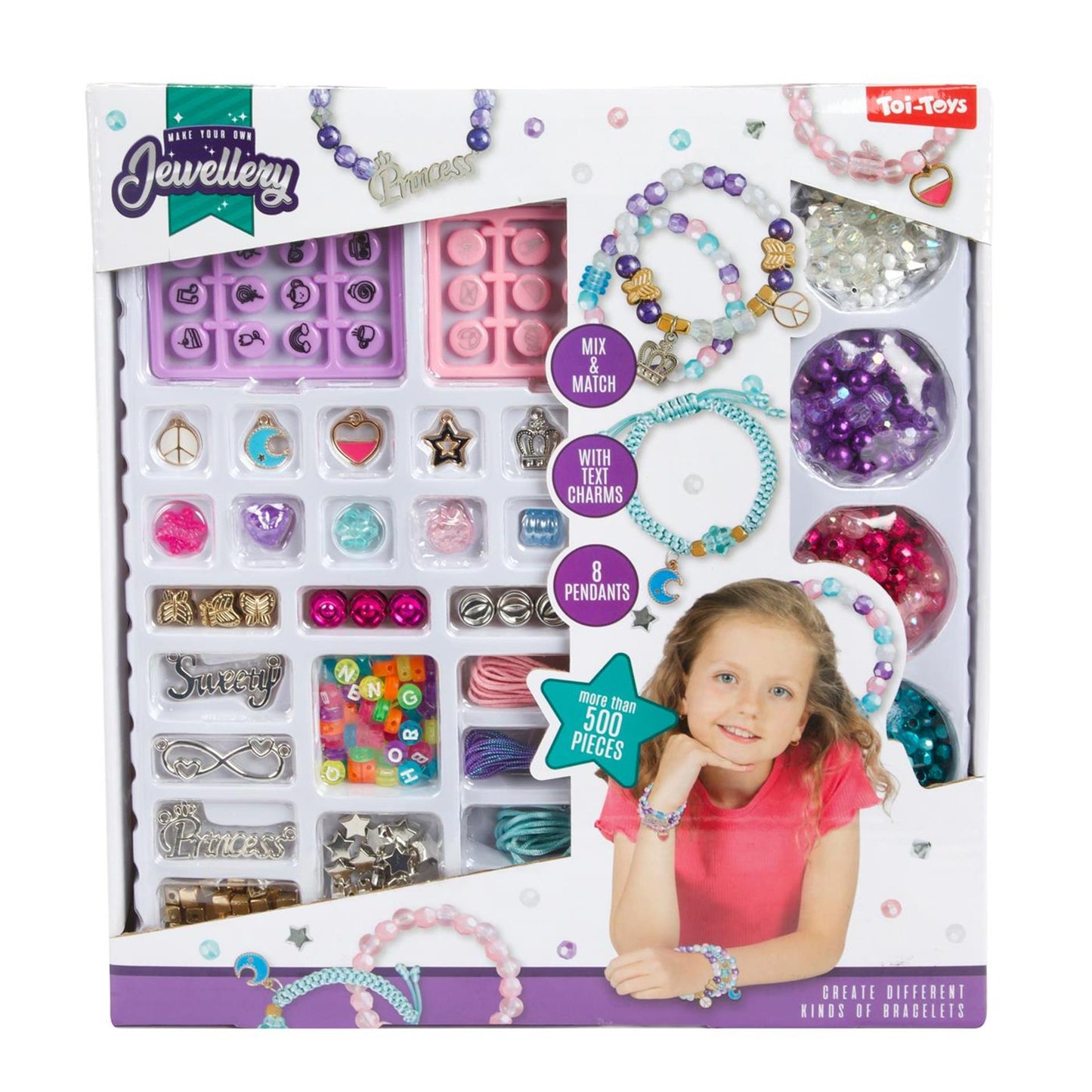 Conjunto de joyería Toi-toys para hacer joyas.
