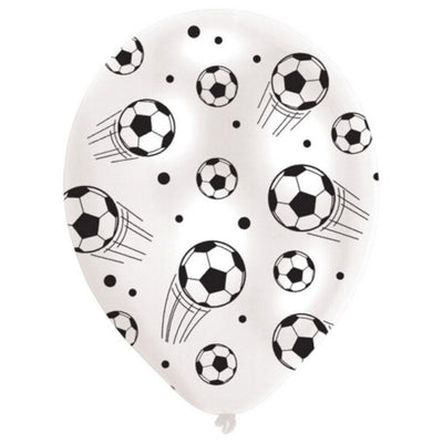 Basic voetbal ballonnen 27.5 cm 6 stuks