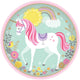 Placas de unicornio básicas 23 cm 8 piezas