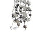 Decoris ghirlanda di perle stella l270cm argento