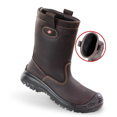 Bota de seguridad sixton montana forrada s3 47 marrón