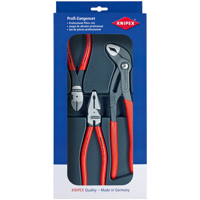 Knipex kracht-set 00 20 10 tangenset (zwart, 3-delig)