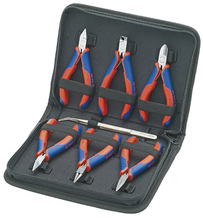 Knipex 7-delige etui 00 20 16 tangenset (rood blauw)
